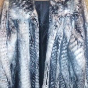 Faux fur coat
